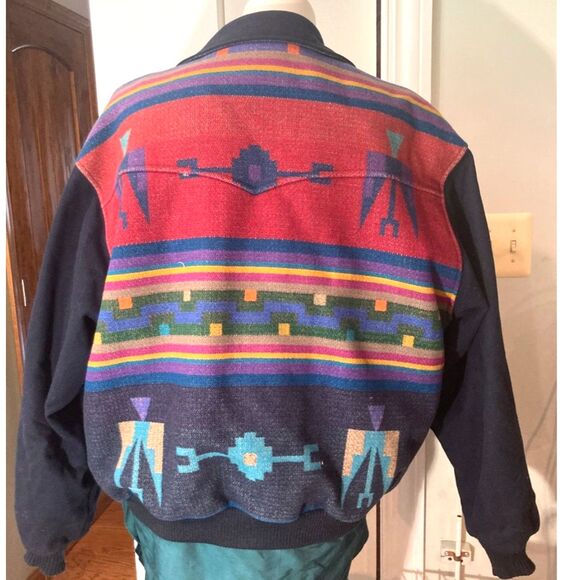 Pendleton Mens XXL Coat Jacket Wool Jacquard Native American Thinsulate lining - Picture 3 of 6